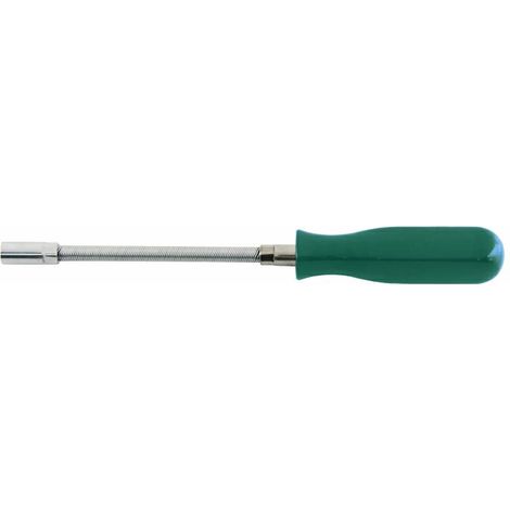 Destornillador flexible con portapuntas Jonnesway AG010184G, 1/4", ideal para atornillado en espacios reducidos, longitud total de 249 mm, vástago de 147 mm, casquillo de 102 mm.