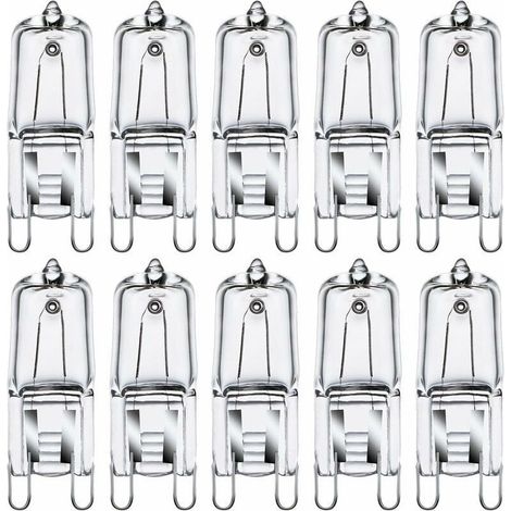 G9-Halogenlampen, 35-W-Kapsellampen, 230 V, 2800 K warmweiß, dimmbar, 10er-Packung (1/5)