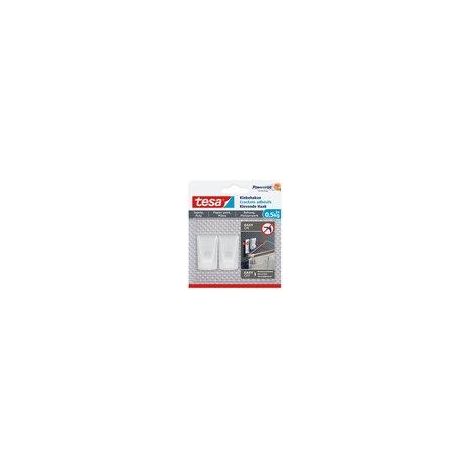 Tesa Gancio adesivo Powerstrips bianco curvo 2 pezzi