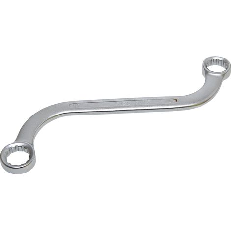 Llave de estrella doble forma de S 12 caras 16 x 17 mm