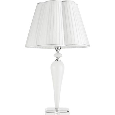 Lampada da tavolo DEBUSSY luci in vetro Bianco 40x69 cm (1/2)