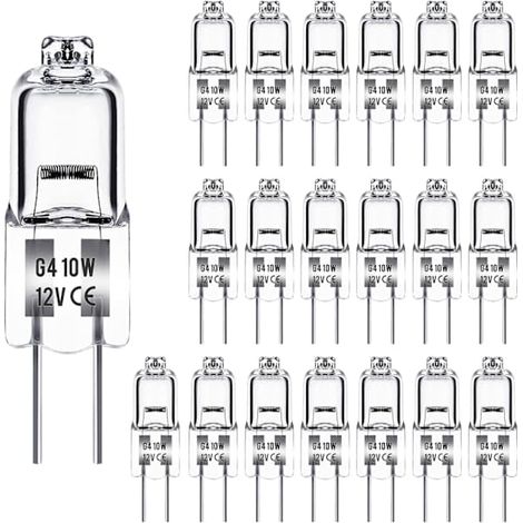 Lampe halogène G4 10W 12V - Varmhvit - 10-pakning 10W 10W 10 pcs 10w (1/5)