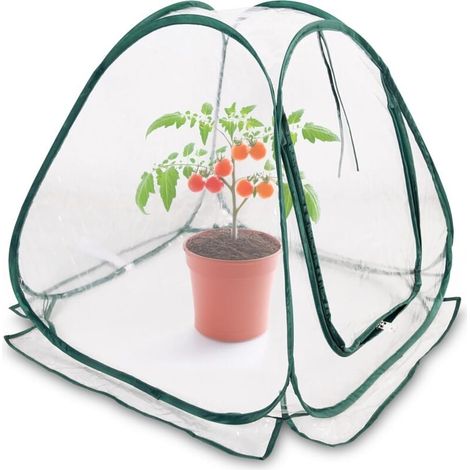 Mini Pop-Up Greenhouse 70 x 70 cm – Small Greenhouse for Vegetables, Flowers, and Mushrooms – Transparent PVC Wintering Tent for Plants – No Assembly Required MUMU (1/4)