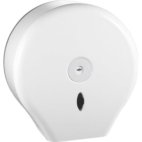 Porte-papier toilette rond blanc Healeved avec fixation murale en ABS pour salles de bains d'hôtel (1/5)