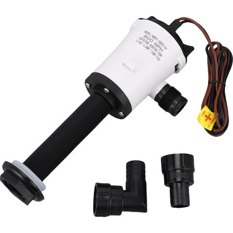 Aérateur Livewell pompe 800GPH 12V 4.0A Réservoir de poisson Submersible Portable pour bateau marin (1/5)