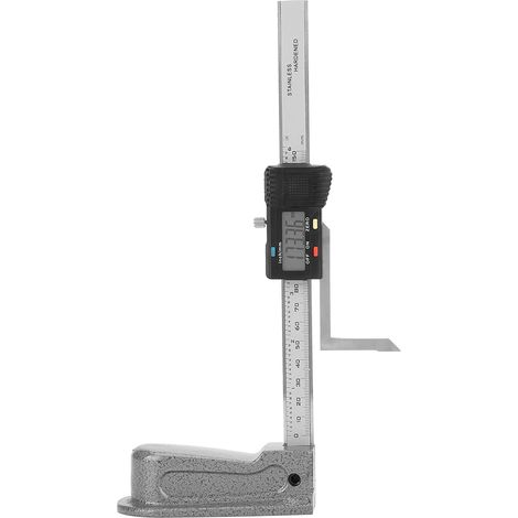 Indicatore di elevazione digitale con altezza di misurazione di 150 mm, piedini magnetici, conversione millimetri/pollici, base in acciaio inox, indicatore di profondità
