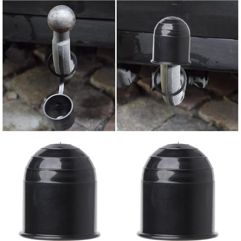 BEBUSINGOTO cubiertas para bola de enganche, tapa protectora para enganche de remolque, impermeables, para coche, barco, camión, caravana y autocaravana. (1/4)