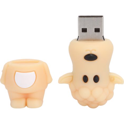 Clé USB portable 2.0 en forme de mouton mignon de dessin animé, 32 Go, pour le stockage et le transfert de données. (1/5)