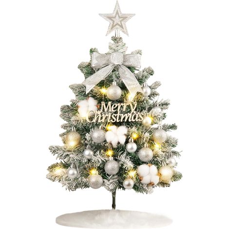 Albero Natale Artificiale 60 cm con Luci LED e Palline (1/5)