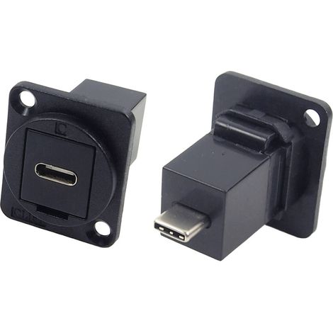 XLR Adapter USB-C® Buchse auf USB-C® Adapter, Einbau   CP30211X  Cliff Inhalt: 1 St.