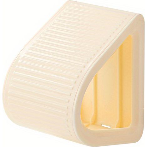 1 coussin repose-pieds de douche à ventouse facile à installer, accessoire de salle de bains antidérapant et amovible pour un confort accru, beige (1/5)