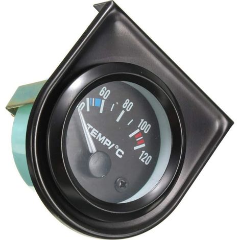 2" (52 mm) Universal-Motorraum-Rauchglas-Anzeigeleuchte für Wassertemperaturanzeige (Celsius)