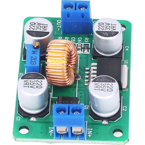 Convertisseur élévateur de tension CC-CC réglable LM2587 pour panneaux solaires et batteries (1/5)