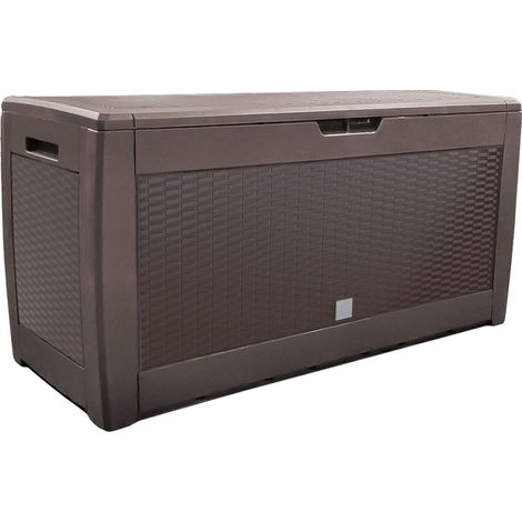 Vounot – Coffre de jardin 310L en polypropylène – Dimensions 119x48x60cm – 3 poignées et roulettes – Résistant aux intempéries et UV