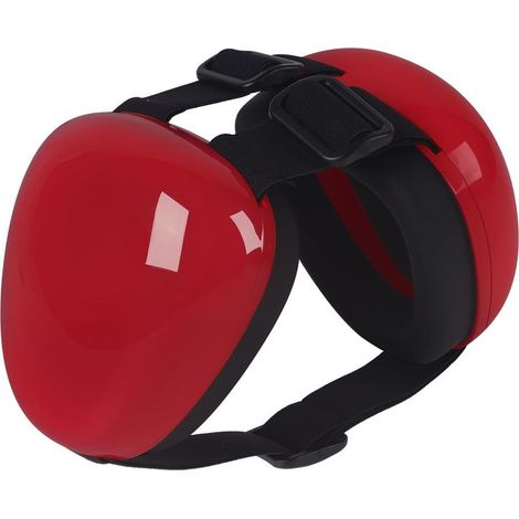 Cache-Oreilles de Protection auditive pour Chien, 29 DB NRR, Protection Contre Le Bruit (Petit, Rouge)
