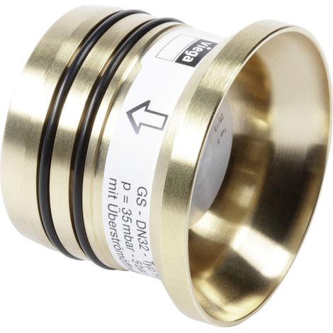Viega Geopress K-Gasströmungswächter, Typ R, d 32mm, BD 35 mbar–5 bar Messing Modell 9752.2, 711597 (1/3)