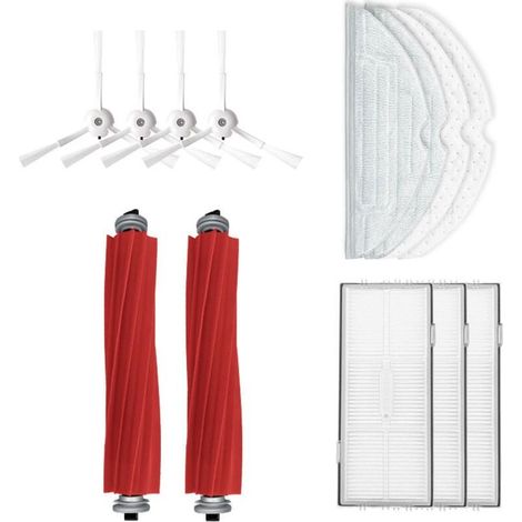 Kit Accessoires Roborock S7 MaxV Ultra S7 MaxV S7 Plus S7 Max S7 2 Brosses 3 Filtres 4 Brosses Latérales 2 Lingettes (1/4)