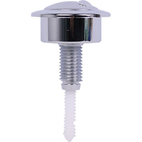 Bouton chasse d'eau argent, wc bouton poussoir, wc chasse d'eau poussoir double, pour chasse d'eau WC (1/5)