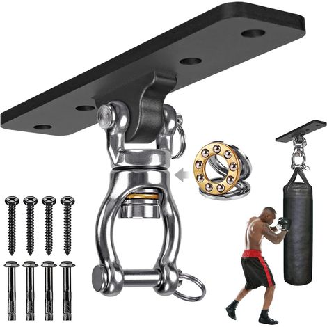 Support de Sac Lourd – Support de Suspension Robuste en Acier pour Sac de Frappe, Support Mural au Plafond pour la Boxe, Le Kickboxing, Le Muay Thai, et l'équipement de Fitness à Domicile (1/5)