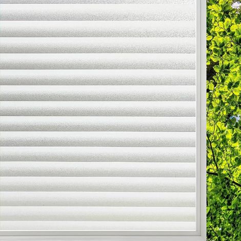 Film fenêtre brise vue électrostatique 45x200cm dépoli opaque anti-rayure, vitrage décoratif anti-regard pour maison bureau (1/5)