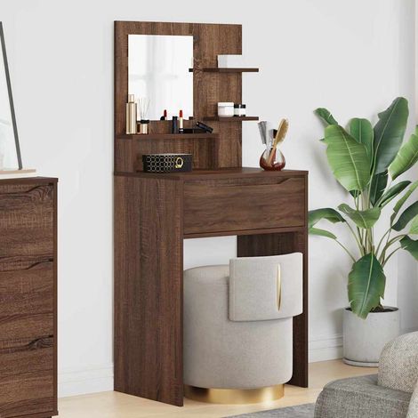 Schlafzimmer-Frisiertische mit Schubladen Braun Eichen-Optik