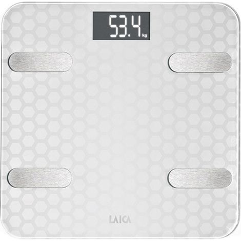 Échelle Bluetooth Et Calcul Composition Du Corps De Couleur Blanc Smart 180kg Ps7011 Laica. (1/2)