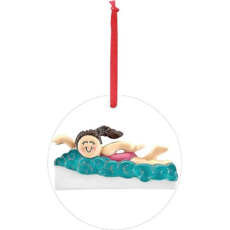 Ornements de fête art pvc pendentif de Noël nage personnalisé déco fête de Noël (1/5)
