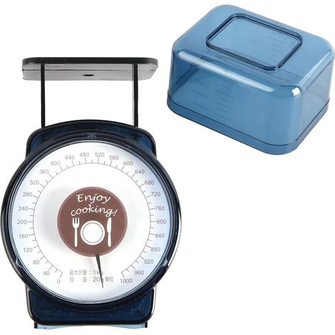 Mini Balance de Cuisine mécanique d'une capacité de 1 kg, Balance de Pesage des Aliments pour Un Usage Domestique, Mesure de précision, Cadran Facile à Lire, Conception Manuelle pour (1/5)
