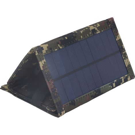 Panneau Solaire Pliable 10W IP65, Chargeur Portable pour Camping Randonnée Urgence (1/5)