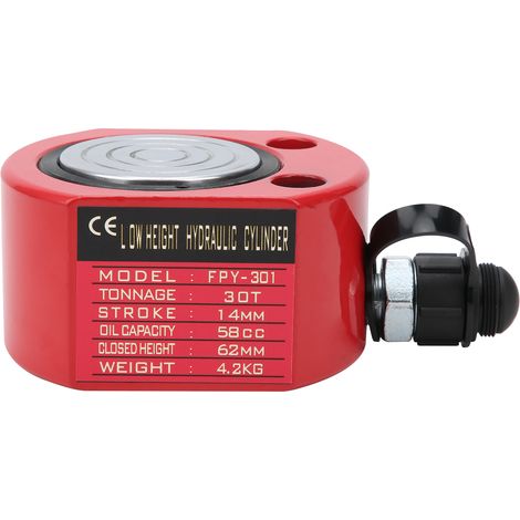 Vérin hydraulique ultra plat 30T acier 45 trou central séparé outil industriel FPY-301 (1/5)