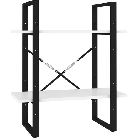 Maison Exclusive - Bücherregal 2 Fächer Weiß 60x30x70 cm Holzwerk