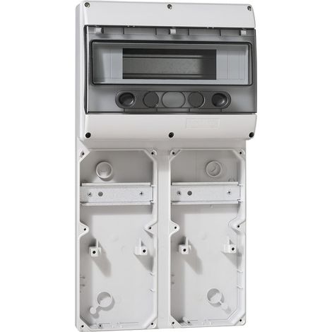 Base P17 501x265mm con guida, 13 moduli, 6 prese 16A per placca 280x125mm - LEG057703