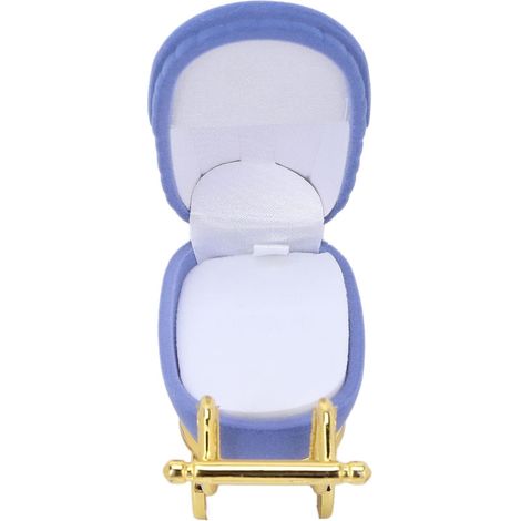 Personalized Pram Jewelry Box for Beautiful Gifts and Home Decor, Ideal for Storing Rings and Earrings (BLUE) (1/5)