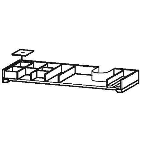 Sistema d'arredo Duravit XSquare per mobili di larghezza 101,0 cm, con foro per sifone incluso, Colore (anteriore/corpo): acero massiccio - UV978907878 (1/2)
