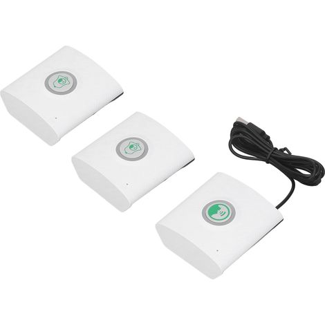 2 unités extérieures + 1 unité intérieure, sonnette interphone vocale sans fil à très longue portée, adaptée à une utilisation à domicile et au bureau, voix forte et claire, sécurité domestique, blanc (1/5)