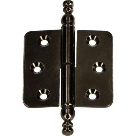 KOTARBAU Charnières décoratives 45 x 45 mm Bande de style Charnière de meubles universelle Différentes couleurs Antirouille Gauche / droite Robuste Pratique (Patine à gauche) (1/5)