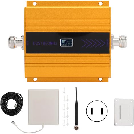 Amplificateur de signal DCS Golden, antenne extérieure plaque + antenne intérieure, câble 10 mètres, 110-240V (prise US) (1/5)