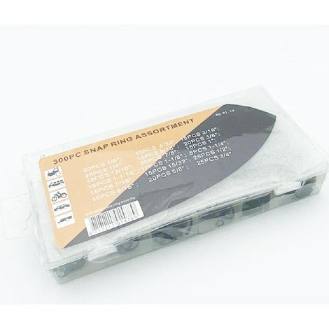 COFFRET ASSORTISSEMENT DE CIRCLIPS A OEIL (300 PIECES)