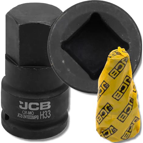 JCB Impact Bit Steckschlüssel 3/4" 33mm 6-Kant Cr-Mo Steckschlüssel (1/5)