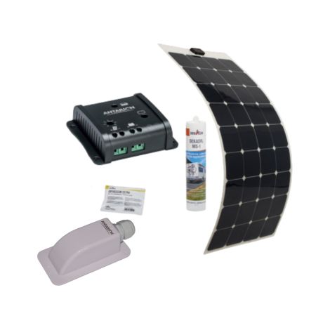 Pack ANTARION Panneau Solaire Souple 150W Camping car Van Life + régulateur solaire SC10