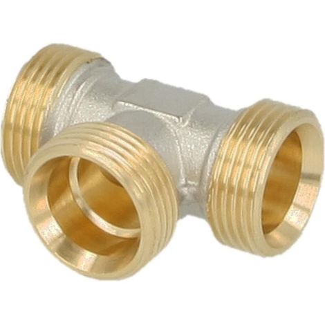 Té laiton extérieur nickelé 1/2'' FM eurocône