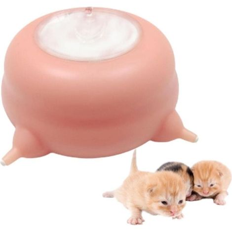 Mangeoire à Lait pour Chiots et Chaton en Silicone avec 4 Tétines Système d'Alimentation Automatique 200ml (1/4)