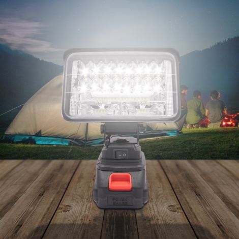 LED Arbeitslicht Tragbares schnurloses Outdoor-Handlicht mit USB-Ladeanschluss 5 Zoll