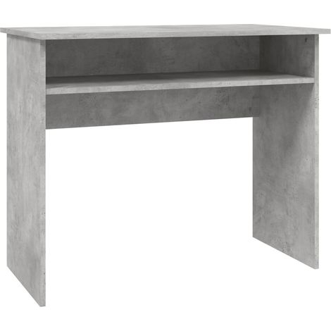 Maison Exclusive - Schreibtisch Betongrau 90x50x74 cm Holzwerksto