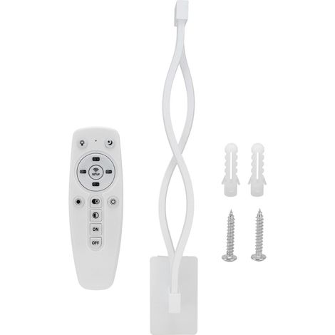 [Applique LED Murale] Modèle Wave - Projecteur en Alliage Aluminium 21W Température Triple Blanc/Warm/Neutral Contrôle Bluetooth + Switch + Remote AC170-245V 45cm