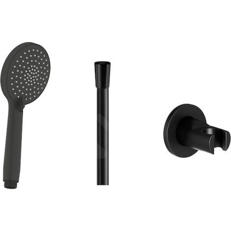 Jika Mio Style - Colonne de douche avec pommeau de douche, support et flexible, noir mat H3652F07163611 (1/2)