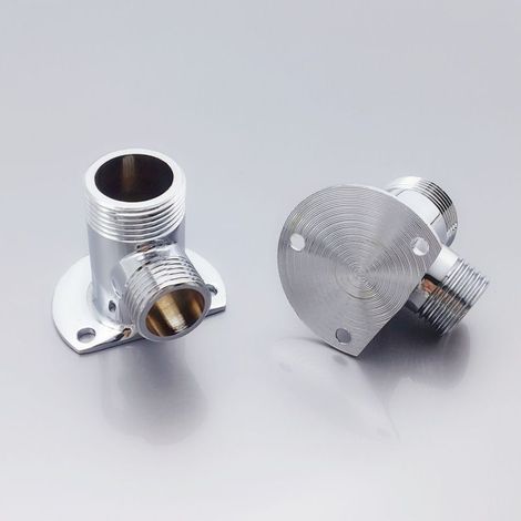 Filetage 1/2 NPT Kit d'installation pour robinet apparent Tuyau de douche extérieur Fixation raccord en cuivre Compatible avec robinet mural (1/5)