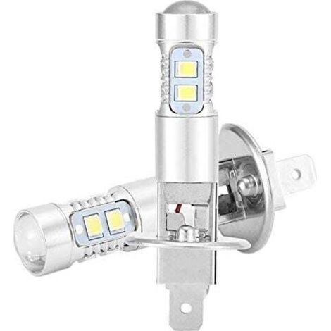 Ampoules LED H1 100W – 1800 lumens – Angle de faisceau 360° – Tension DC 12V-28V – Installation facile pour phares et antibrouillard (1/5)
