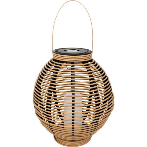 Lanterne Solaire Design "Tany" 43cm Naturel (1/4)
