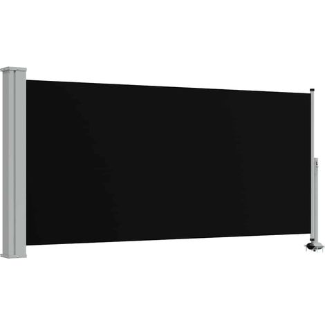 Maison Exclusive - Ausziehbare Seitenmarkise 120x300 cm Schwarz (1/5)